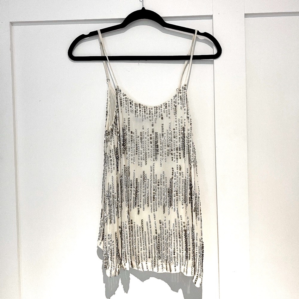 NEW WITH TAGS STUNNING ALICE + OLIVIA SEQUIN TOP